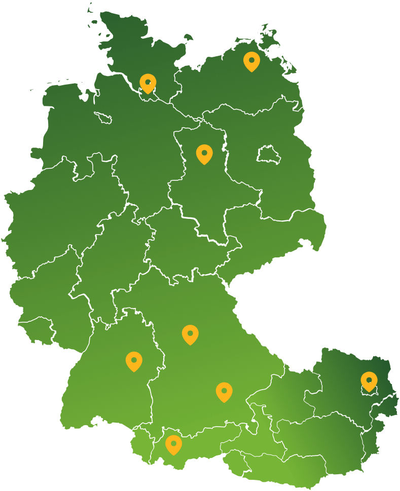 SRBT Unternehmensverbund Standortkarte